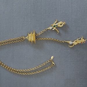Kenneth jay Lane pagoda necklace